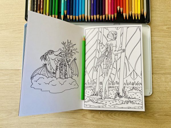 Fées & Dragons : livre de coloriage – Image 3
