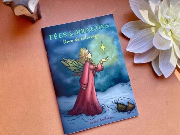 Fées & Dragons : livre de coloriage